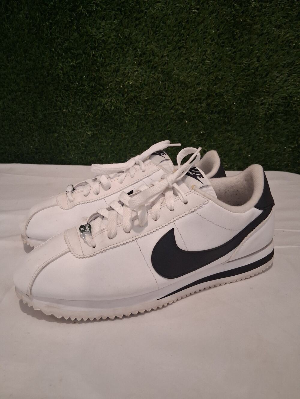 Nike Cortez Basic Leather White Black Classic Men's Shoes Size 8 819719-100